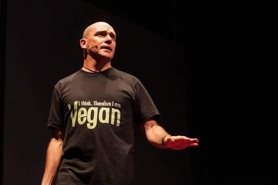 Bede giving a Ted talk